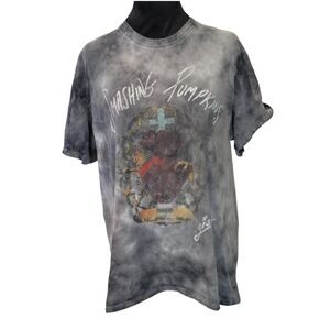 The Smashing Pumpkins Gish Sacred Heart Mineral Wash Graphic Band Tee, Large